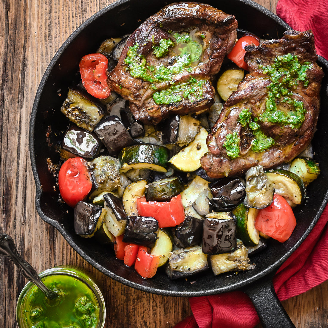 Lamb Chops and Summer Veggies
