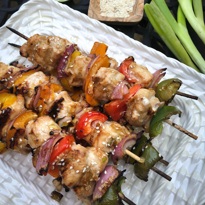 Sesame Ginger Chicken Kabobs