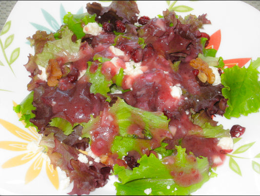 Baby Greens Salad with Cranberry Balsamic