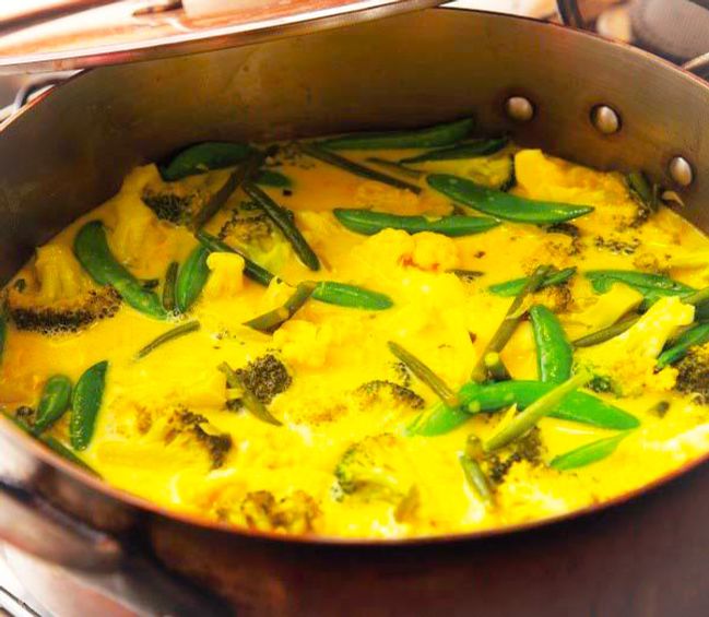 Golden Sunshine Vegetable Curry