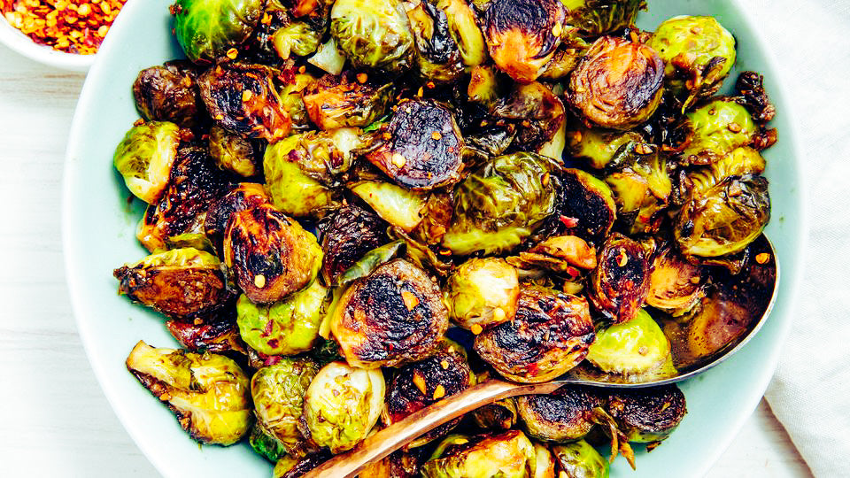 Honey Balsamic Glazed Brussel Sprouts (Vegetable Candy)