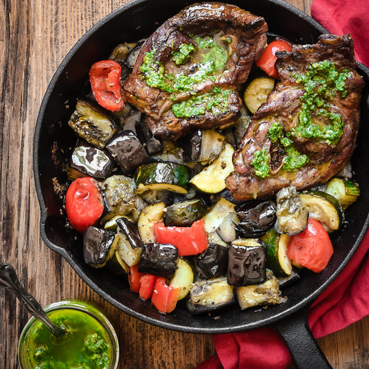 Lamb Chops and Summer Veggies
