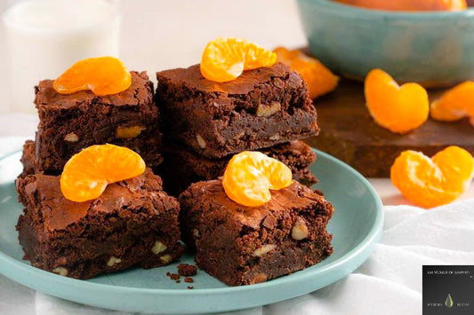 Mandarin & Blood Orange Chocolate Brownies