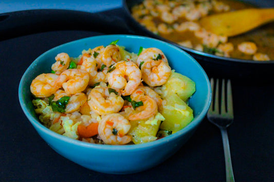 Coconut Balsamic and Chili Lime Shrimp