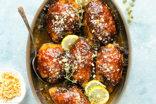 Walnut Balsamic Fig Glazed Chicken