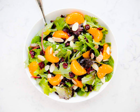 Mandarin Salad With Chocolate Balsamic Dressing