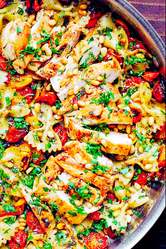 Luscious Chicken Pesto Pasta