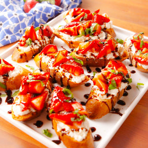 Incredible Strawberry Balsamic Bruschetta